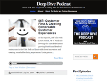 Tablet Screenshot of deepdivepodcast.com